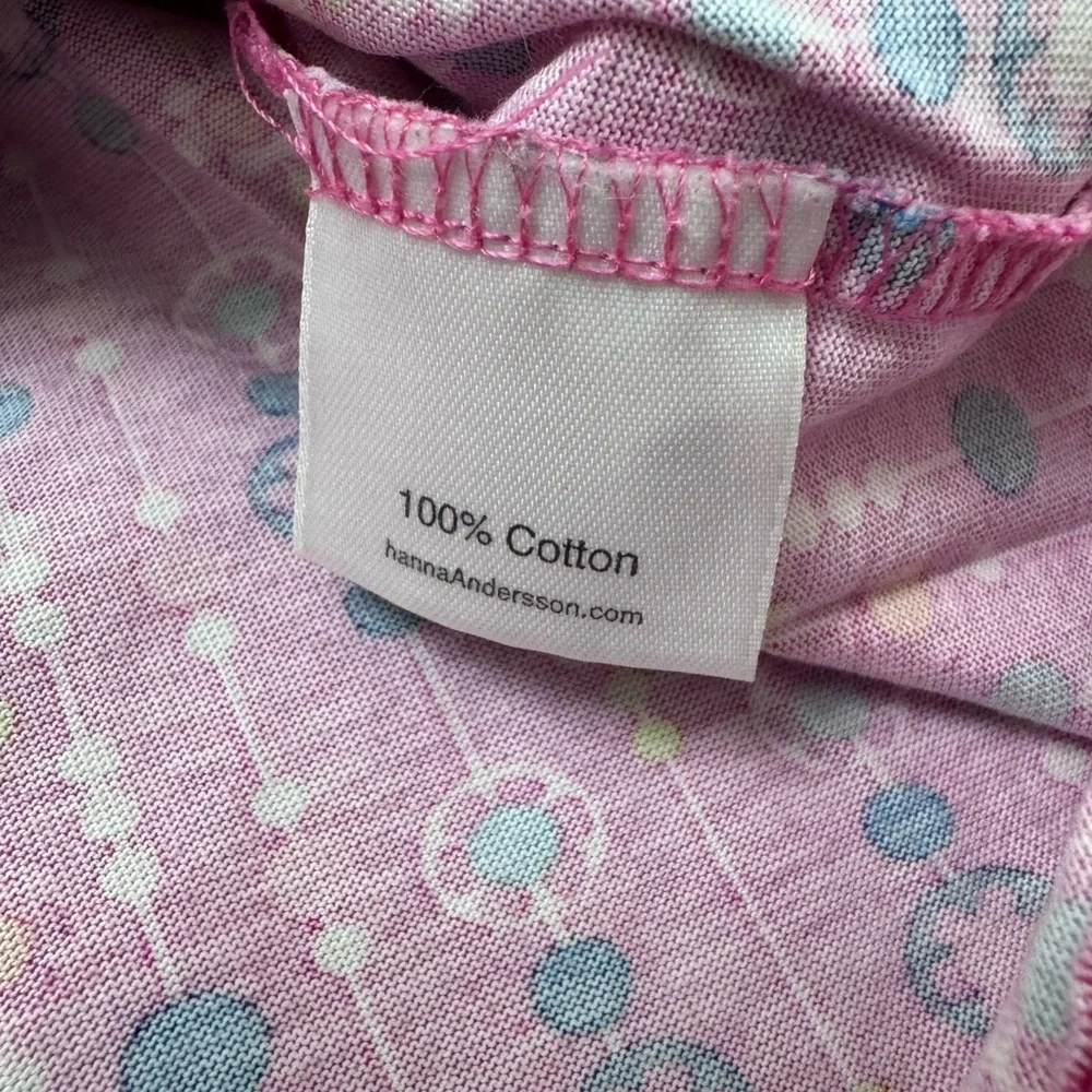 Hanna Andersson Cotton Pink Floral Long T-Shirt Tee 120